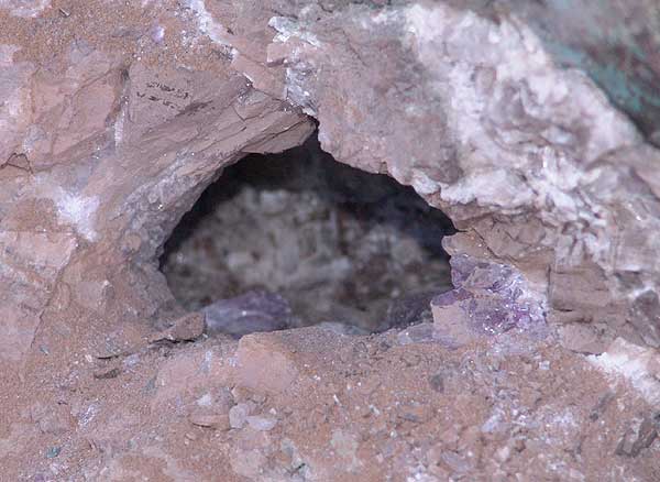 Mining at the brandberg mountain